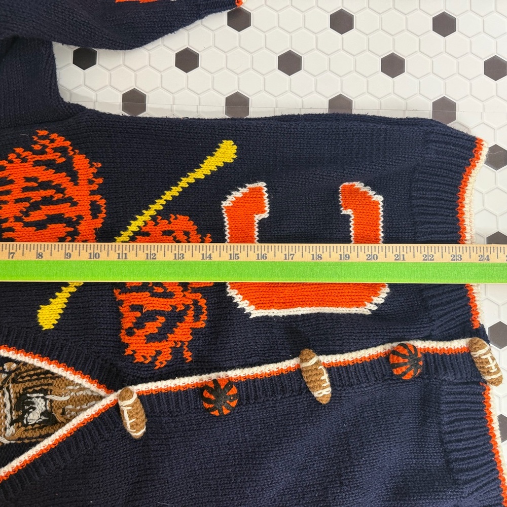 Vintage BellePointe Clemson Tigers Graphic Cardigan Sweater / Unisex Cardigan - Picture 11 of 11
